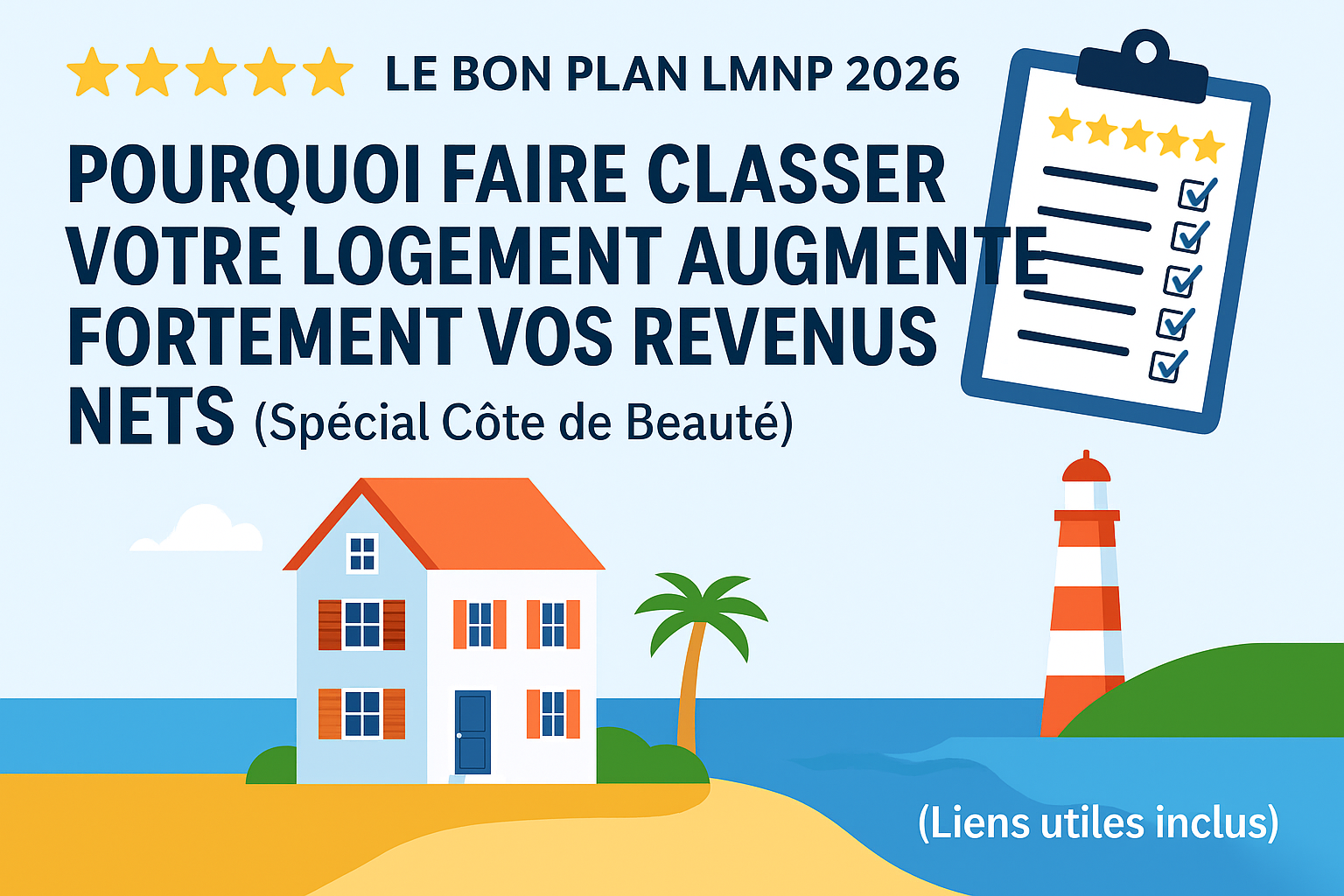 Vous êtes en LMNP ou vous allez le devenir ?
Et vous cherchez un levier simple pour payer moins de taxe de séjour ET moins d’impôts ?