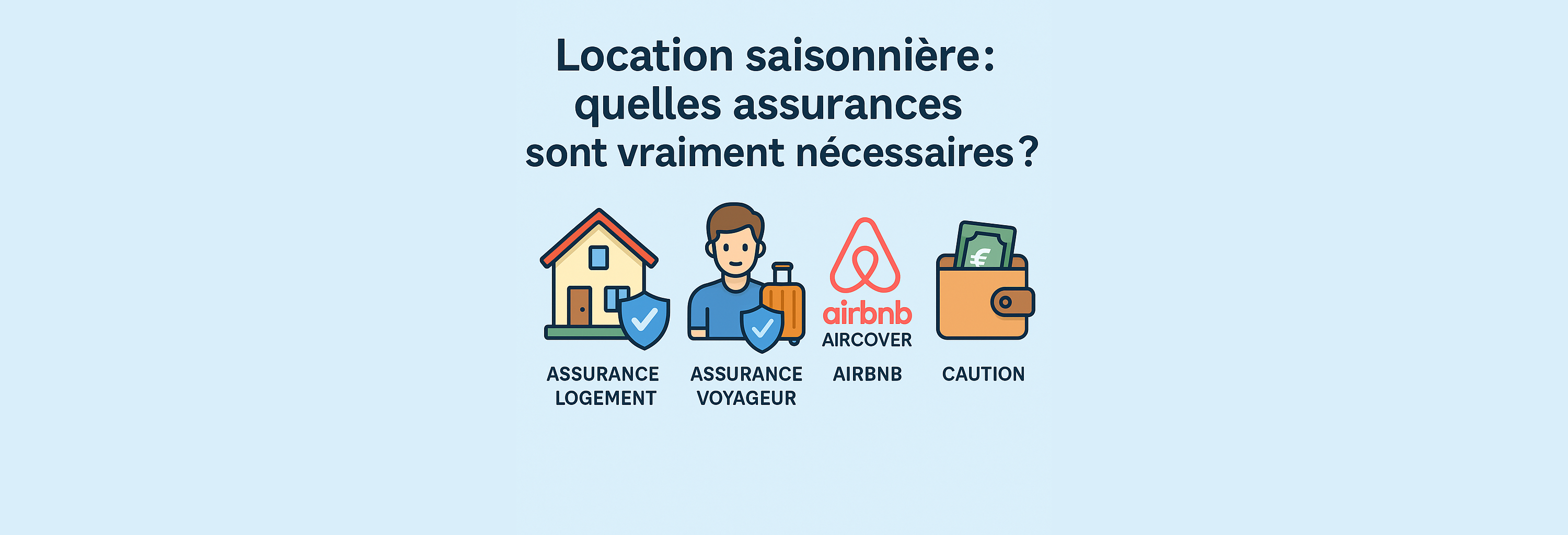 Louer un logement en saisonnier ou sur Airbnb pose très vite une question essentielle : 👉 “Si un voyageur abîme quelque chose, qui paie ? Et que couvrent vraiment les assurances ?”
Entre la PNO, l’assurance habitation du voyageur, AirCover, Booking ou la caution, il est difficile de s’y retrouver.