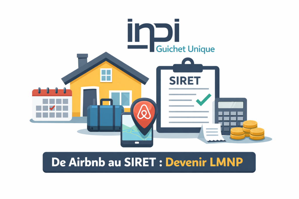 Vous souhaitez déclarer une activité de location meublée non professionnelle (LMNP) pour obtenir un SIRET et être “en règle” fiscalement ? Depuis la mise en place du Guichet unique, la démarche se fait en ligne via l’INPI (formalités d’entreprises). Le plus délicat n’est pas la paperasse… c’est de cocher les bonnes options pour éviter les erreurs (notamment la confusion “micro-entrepreneur” / “micro-BIC”).