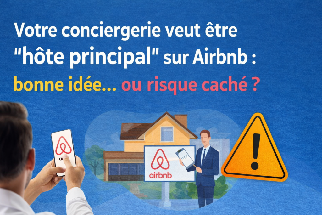 Votre conciergerie veut être “hôte principal” sur Airbnb : bonne idée… ou risque caché ?