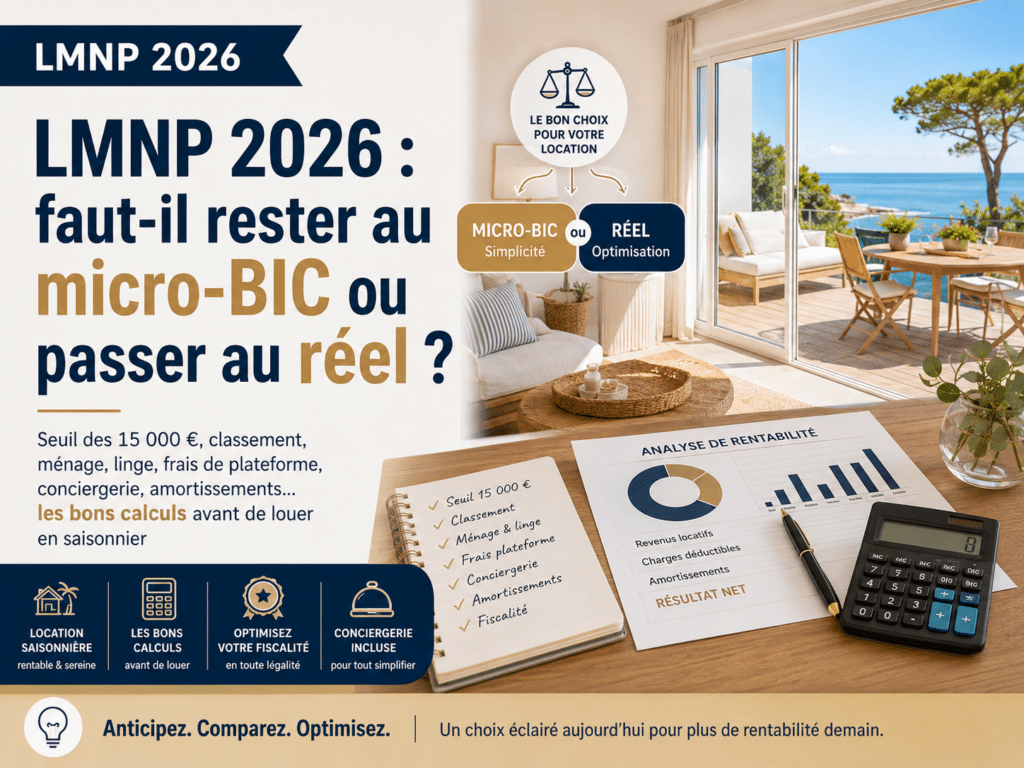LMNP 2026 : faut-il rester au micro-BIC ou passer au réel ?