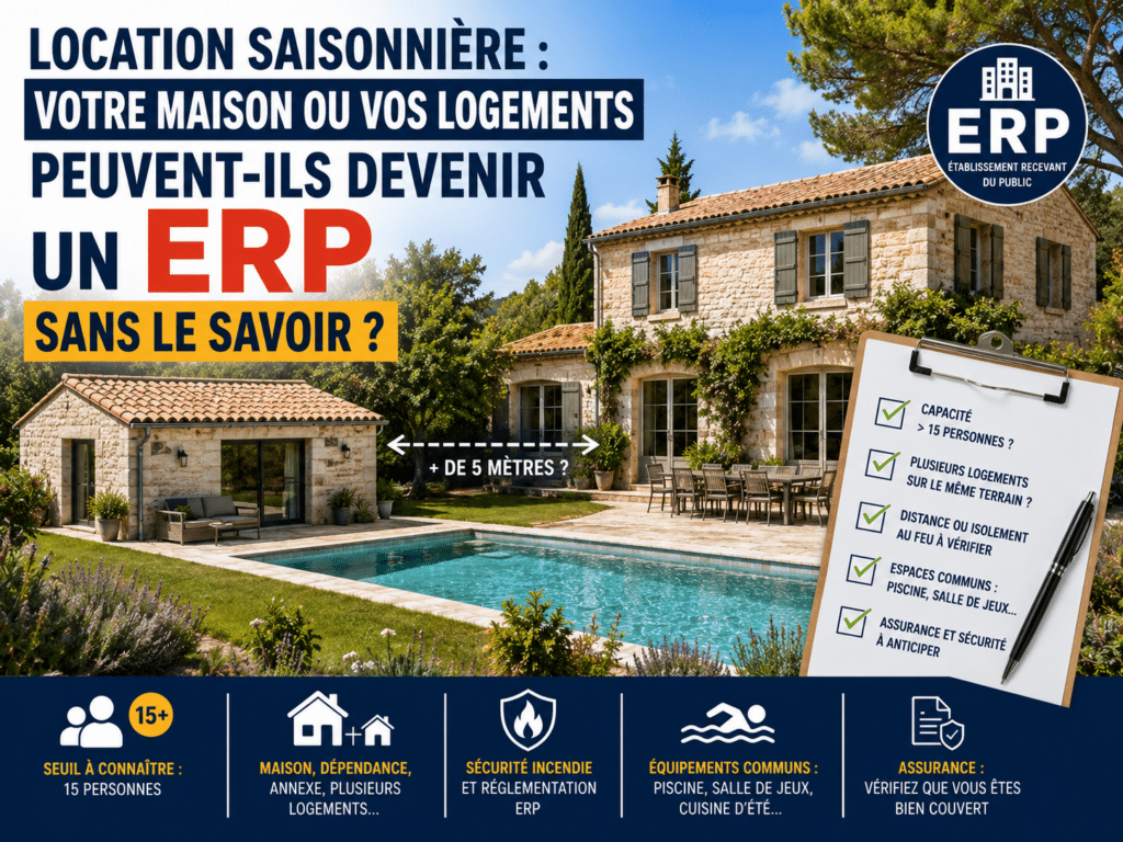 Location saisonnière : votre maison ou vos logements peuvent-ils devenir un ERP sans le savoir ?