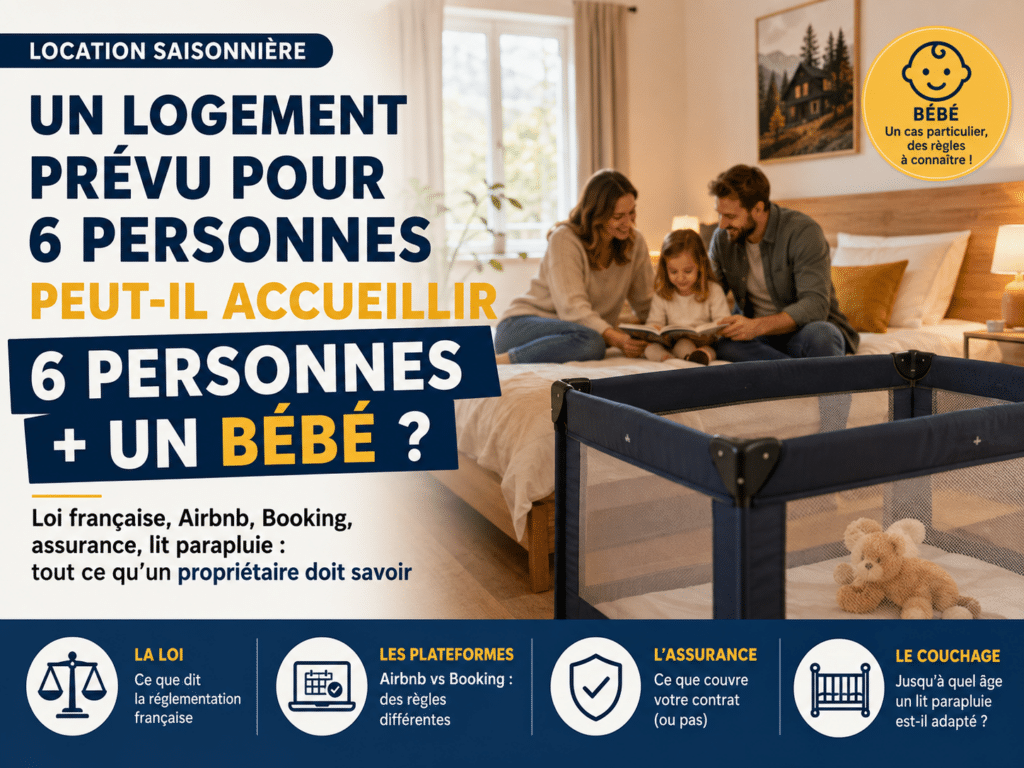 Un logement prévu pour 6 personnes peut-il accueillir 6 personnes + un bébé ?