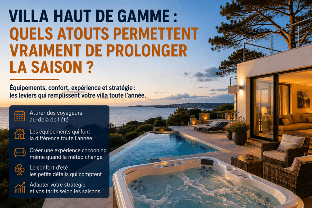 Villa haut de gamme : quels atouts permettent vraiment de prolonger la saison ?