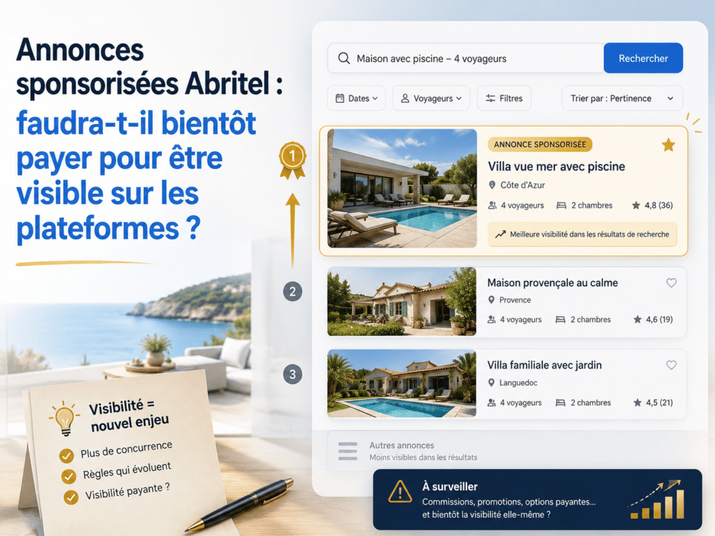 Annonces sponsorisées Abritel : faudra-t-il bientôt payer pour être visible sur les plateformes ?