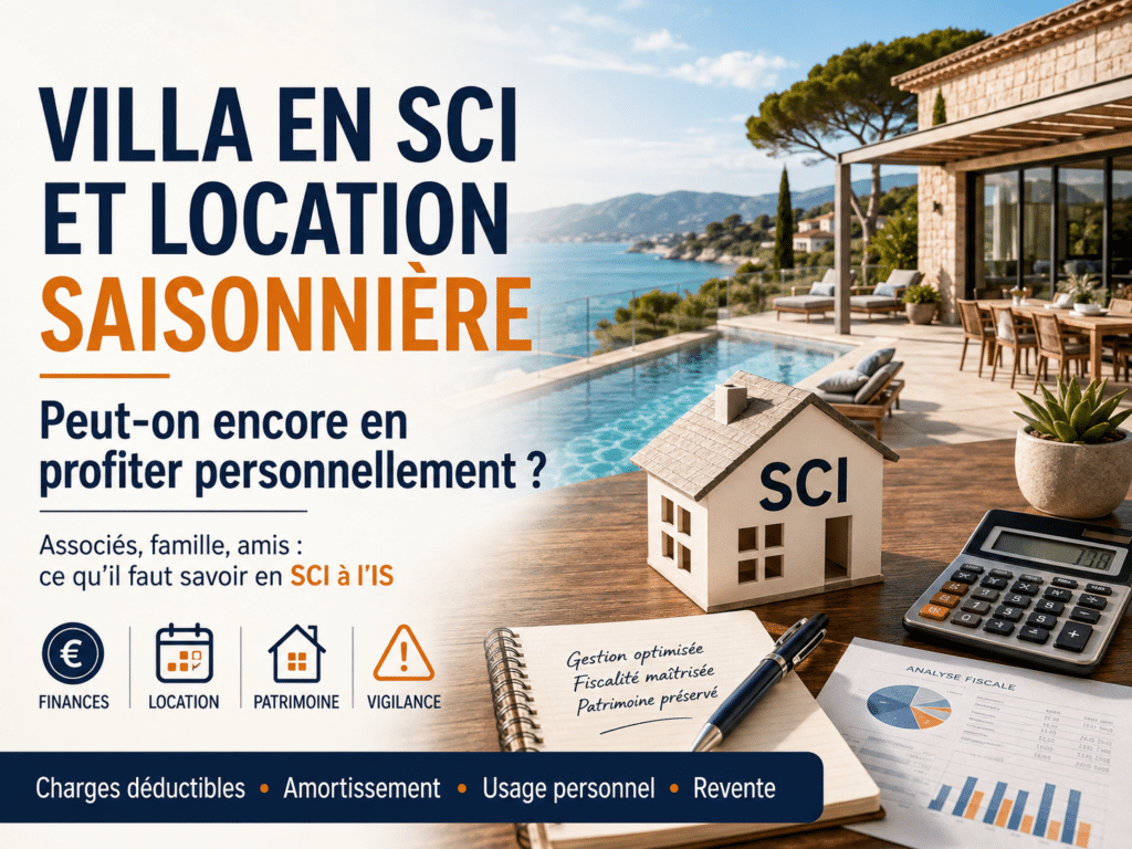 Villa en SCI et location saisonnière : pouvez-vous encore en profiter personnellement ?